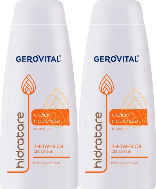 Pachet Gerovital Gel De Duș Uleiuri Naturale 2x400ml - Img 1