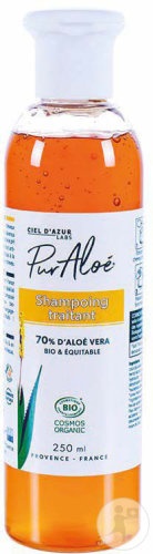 Pur'Aloé Șampon Tratament Cu 70% Aloe Vera Bio Și Echitabil 250ml - Img 1
