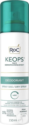Roc Keops Deodorant Spray Sec Fără Alcool 150ml - Img 1