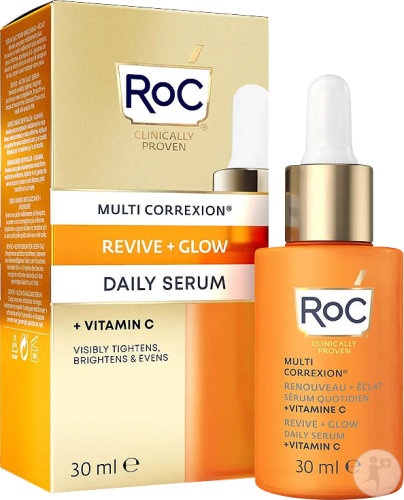 RoC Multi Correxion Revive + Glow Ser Zilnic + Vitamina C 30ml - Img 1