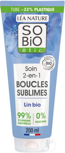 So'Bio Étic Tratament 2 În 1 Pentru Bucle Sublime Cu In Organic Tub 200ml - Img 1