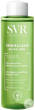 SVR Sebiaclear Micro-Peel Apă Regenerantă Curățarea Porilor Flacon 150ml - Img 1