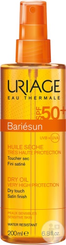Uriage Bariésun Ulei Uscat Cu Protecție Solară SPF50+ Păr/Corp 200ml - Img 1