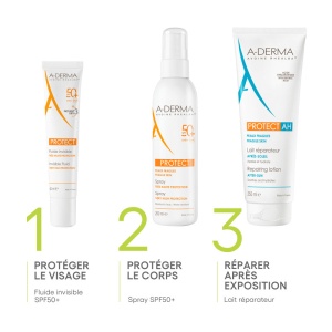 A-Derma Protect AH Lapte Reparator After-Sun Piele Sensibilă Tub 250ml - Img 8