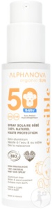 Alphanova Spray Solar Pentru Bebeluși 100% Natural SPF50 Bio 100g