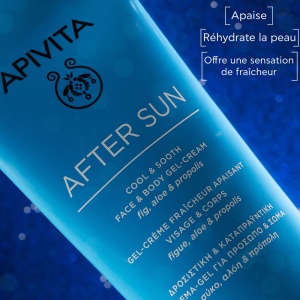 Apivita Gel-Cremă După Plajă Față Și Corp Răcoritoare Calmantă 200ml - Img 2