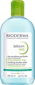 Bioderma Sébium H2O Apă Micelară Demachiantă Pentru Ten Mixt Și Gras 500ml