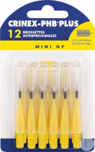 Crinex‑PHB Plus Periuțe Interdentare Mini GF 3mm 12 Bucăți