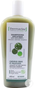 Dermaclay Șampon Bio Pentru Păr Gras Și Mătreață Flacon 400ml