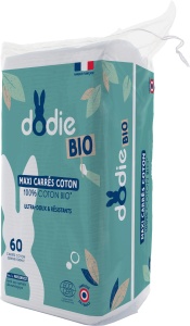 Dodie Maxi Șervețele Demachiante Din Bumbac Organic Certificat 60 Bucăți