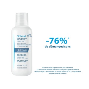 Ducray Dexyane Cremă Emolientă Anti-Mâncărime Piele Foarte Uscată/Tendință Atopică Mâncărime 400ml - Img 5