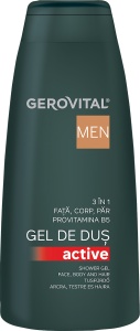 Gerovital Men Gel De Duș Active 3 În 1 400ml