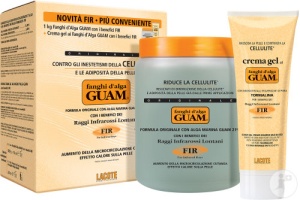 Guam Set Boue D'Algues FIR Flacon 1000g + Gel Fermitate Tub 200ml