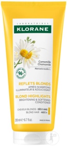 Klorane Balsam Cu Mușețel Pentru Reflexii Blonde Păr Blond 200ml - Img 2