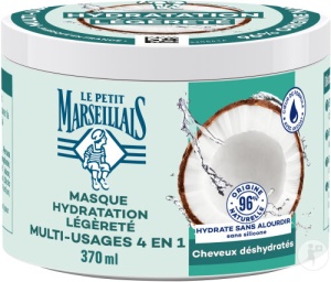 Le Petit Marseillais Mască 4 În 1 Hidratare Cocos Bio 370ml