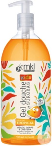 MKL Green Nature Gel De Duș Copii Tropical Corp Păr Față 1l