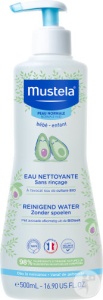 Mustela Bébé-Enfant Apă De Curățare Fără Clătire Pentru Piele Normală Flacon Cu Pompă 500ml