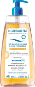 Neutraderm Gel Duș Surgras Dermo-Protector Față Și Corp Piele Uscată Și Sensibilă 500ml