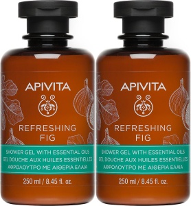 Pachet Apivita Gel De Duș Revigorant Cu Smochine Și Uleiuri Esențiale 2x250ml