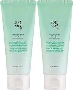 Pachet Beauty Of Joseon Gel De Curățare Cu Apă De Prune Verzi Toate Tipurile De Piele 2x100ml