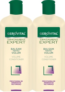 Pachet Gerovital Tratament Expert Balsam Pentru Volum 2x250ml