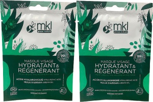 Pachet MKL Green Nature Mască De Față Hidratantă Și Regenerantă 2x10ml