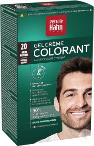 Pétrole Hahn Cremă-Gel Colorant Fără Amoniac Nuanța 20 Brun Natural 1 Kit