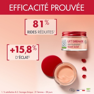 So'Bio Étic Lift'Grenade Cremă Hidratantă Lifting Și Strălucire Bio 50ml - Img 3