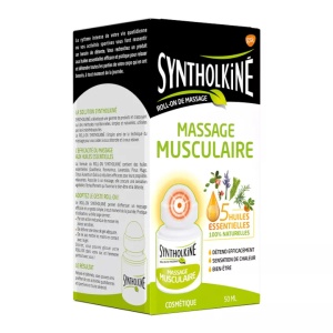 Syntholkiné Roll‑On Pentru Masaj Muscular Cu 5 Uleiuri Esențiale 50ml - Img 2