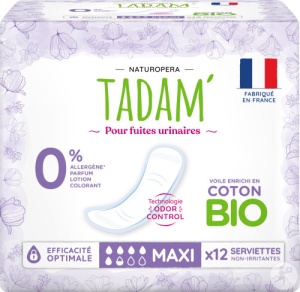 Tadam Absorbante Eco Maxi Pentru Incontinență Ușoară 12 Bucăți