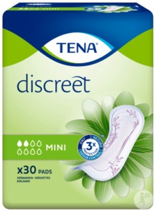 Tena Discreet Mini Absorbante Lejere Pentru Scurgeri Urinare 30 Bucăți