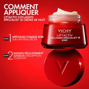 Vichy Liftactiv Collagen Specialist 16 Cremă De Noapte 50ml - Img 9