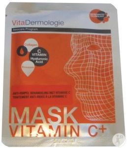 Vitadermologie Mască Tratament Antirid Cu Vitamina C 1 Bucată