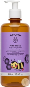 Apivita Mini Bees Șampon Delicat Pentru Copii Cu Afine Și Miere 500ml