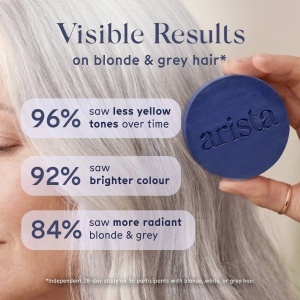 Arista Ayurveda Șampon Solid Nuanțator Pentru Păr Blond Sau Grizonat 80g - Img 6