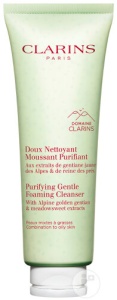 Clarins Spumant Delicat De Curățare Purificator Pentru Ten Mixt Și Gras Tub 125ml