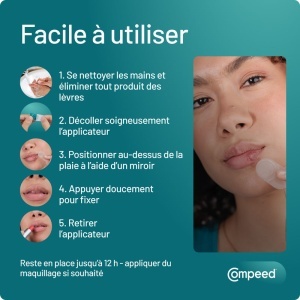 Compeed Plasturi Invizibili Pentru Herpes Cu Aplicator 15 Bucăți - Img 4