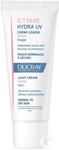 Ducray Ictyane Hydra UV Cremă Lejeră Pentru Față SPF30 Piele Normală Până La Uscată Tub 40ml