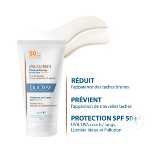 Ducray Melascreen Fluid Depigmentant Cu Protecție Solară SPF50+ 50ml - Img 3