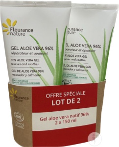 Fleurance Nature Gel Aloe Vera 96% Tuburi 2x150ml