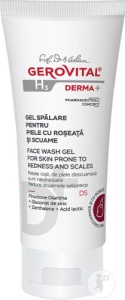 Gerovital H3 Derma+ Gel Spălare Piele Roșeată/Scuame 150ml