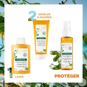 Klorane Ulei Nutri-Reparator Cu Tamanu Bio & Monoi Pentru Protecție Solară A Părului 100ml - Img 2