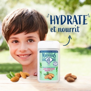 Le Petit Marseillais Extra Doux Cremă De Duș Hidratantă Și Hrănitoare Cu Lapte De Migdale Dulci Bio 250ml - Img 3