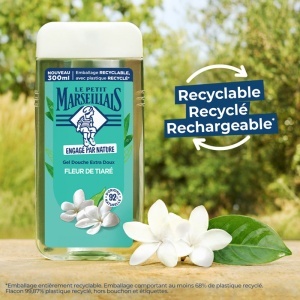 Le Petit Marseillais Extra Doux Gel De Duș Cu Flori De Tiaré Pentru Toate Tipurile De Piele 250ml - Img 6