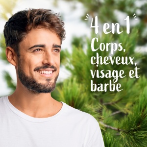 Le Petit Marseillais Gel De Duș Revigorant 4 În 1 Cu Minerale Și Lemn De Cedru Pentru Corp Față Păr Și Barbă 250ml - Img 2