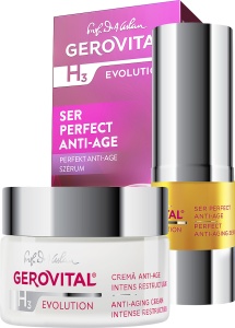 Pachet Mix&Match Gerovital H3 Evolution Cremă Anti-Age + Ser Perfect Anti-Age