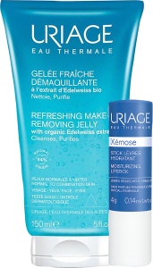 Pachet Mix&Match Uriage Gel Proaspăt Pentru Demachiere + Xémose RuJ De Buze Hidratant