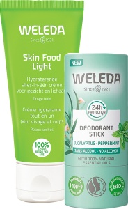 Pachet Mix&Match Weleda Deodorant Stick 24h + Skin Food Light Cremă Hidratantă