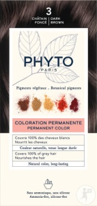 Phyto Phytocolor Vopsea Permanentă 3 Castaniu Închis 1 Kit