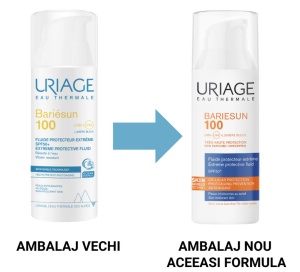 Uriage Bariésun 100 Fluid Protector Extrem SPF50+ Piele Cu Intoleranta Solara Flacon Dozator 50ml - Img 2